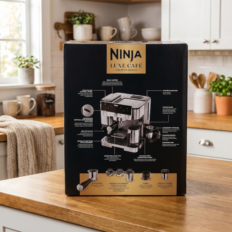 Ninja Luxe Cafe Barista Coffee Maker with Frother & Grinder