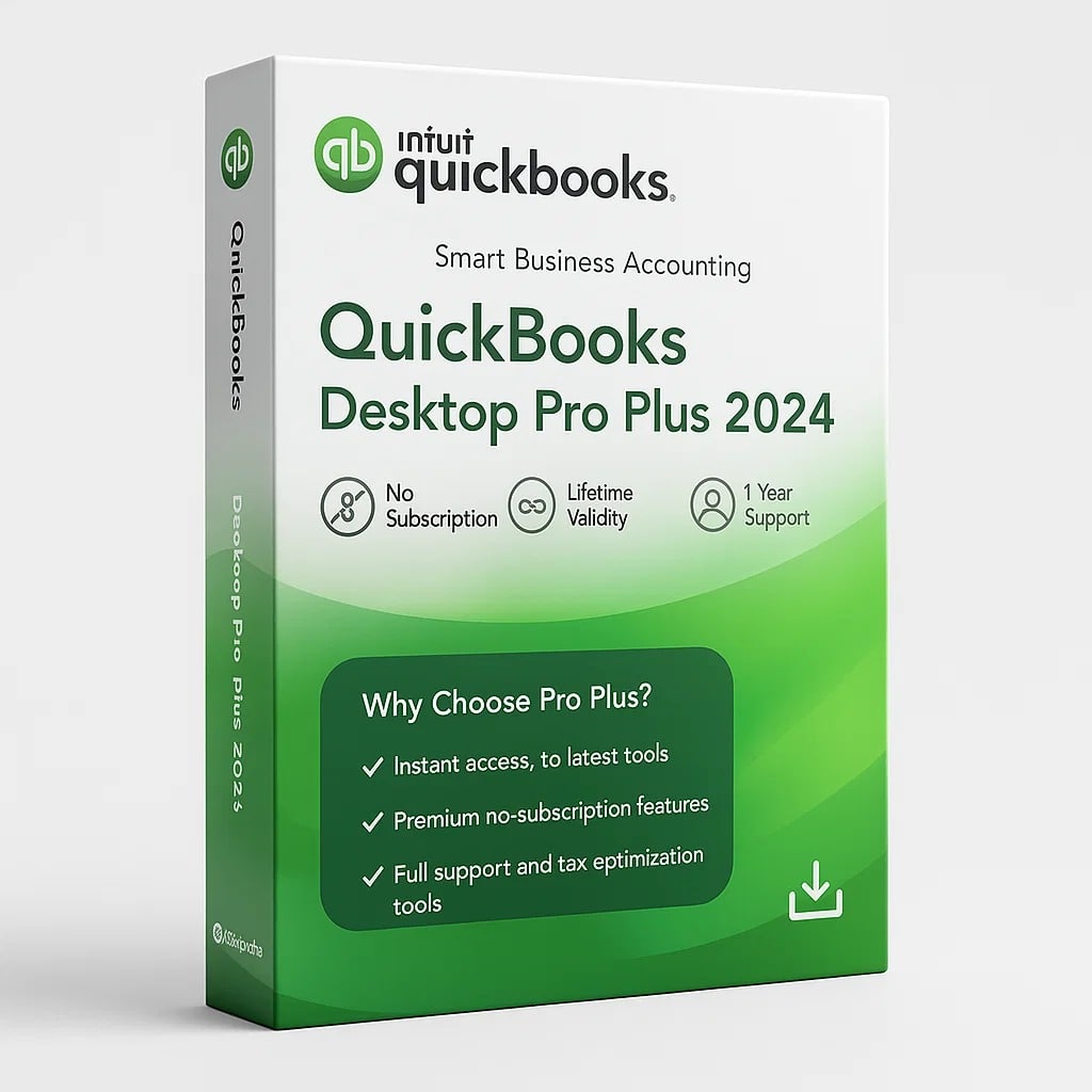QuickBooks Desktop Pro Plus 2024 Lifetime License for Windows | One-Time Purchase | Instant Delivery