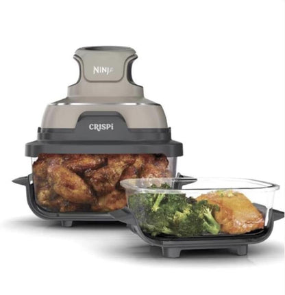 Ninja SLUSHi Professional Frozen Drink MNinja Crispi 4-in-1 Air Fryer & Portable Cooking System, Glass Containers, Bake Roast Recrisp, Space Saving Applianceaker